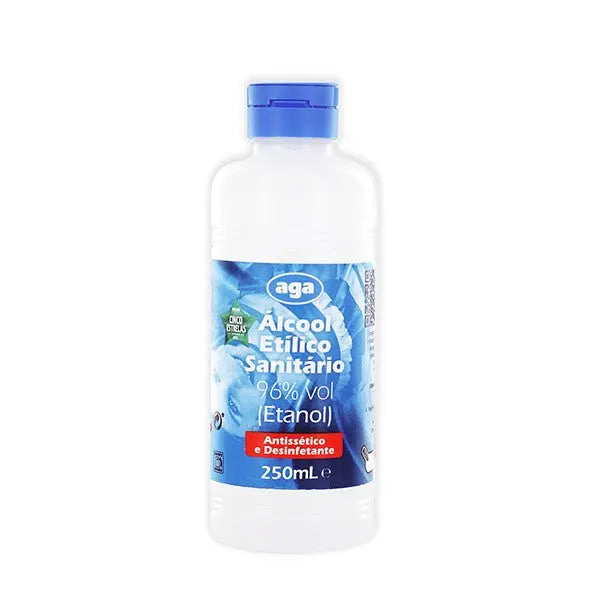 Álcool Etílico Sanitário 96% AGA 250mL 