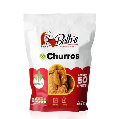 Churros BETH'S - Pacote com 50 Unidades - BrasilinBox