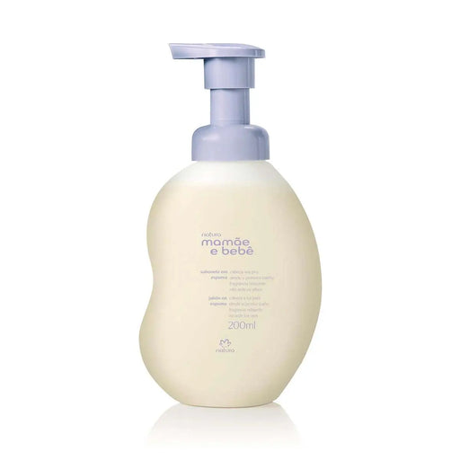 Sabonete em Espuma Relaxante Mamãe e Bebê NATURA 200ml 
