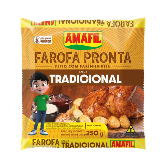 Farofa Pronta Tradicional AMAFIL 250g