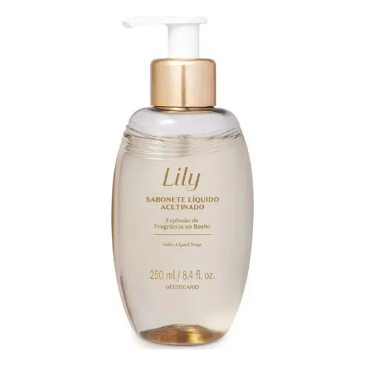Sabonete Líquido Acetinado Lily O Boticário - 250ml 