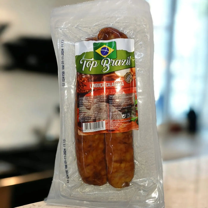 Linguiça Calabresa Defumada TOPBRAZIL  / Smoked Sausage 400g