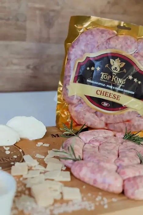 Linguiça Queijo TOP KING - 1kg BrasilinBox