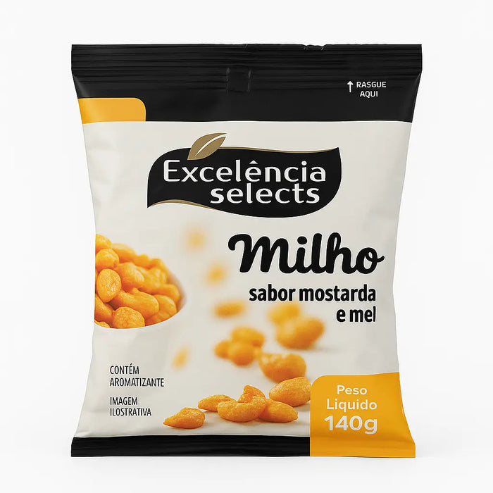 Milho sabor Mostarda e Mel EXCELÊNCIA SELECTS 140g 